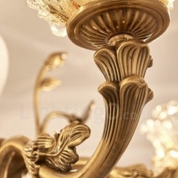 8 נברשת מתכת משולבת קלאסית מסורתית קלה