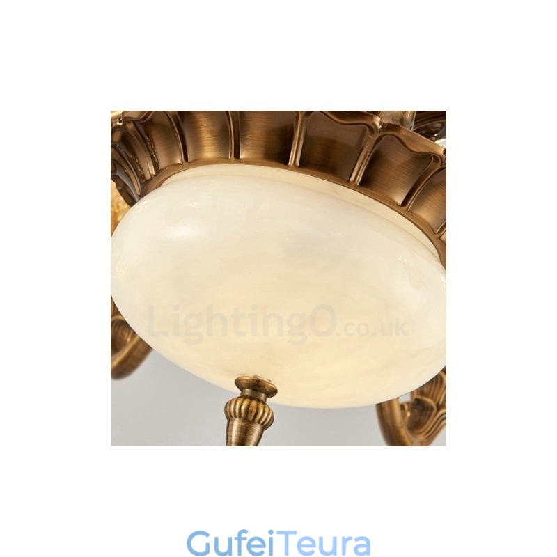 8 נברשת מתכת משולבת קלאסית מסורתית קלה