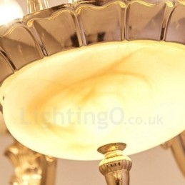 15 נברשת מתכת משולבת קלאסית מסורתית קלה