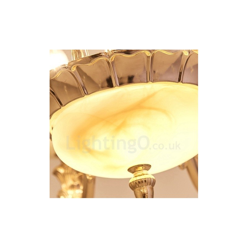 15 נברשת מתכת משולבת קלאסית מסורתית קלה