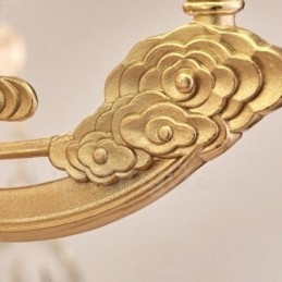 8 נברשת מתכת משולבת קלאסית מסורתית קלה