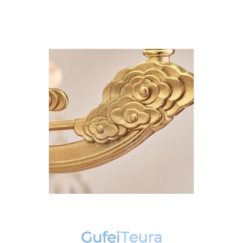 8 נברשת מתכת משולבת קלאסית מסורתית קלה