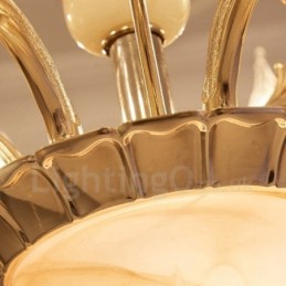 15 נברשת מתכת משולבת קלאסית מסורתית קלה