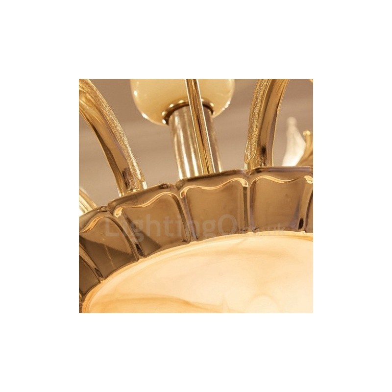 15 נברשת מתכת משולבת קלאסית מסורתית קלה