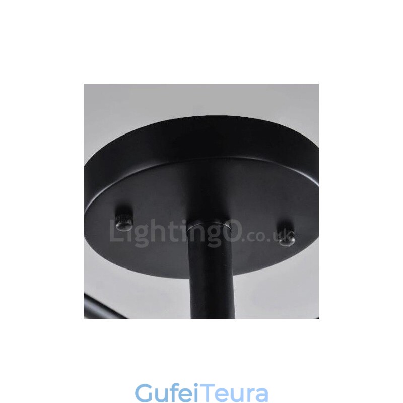 9 נברשת משולבת בסגנון ים תיכוני בהיר עם גוון זכוכית