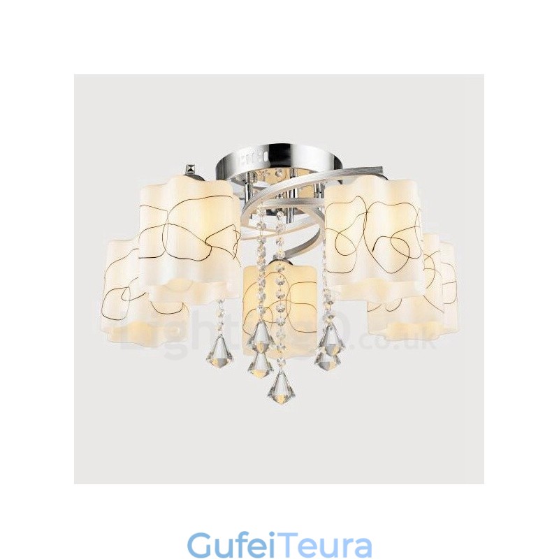 5 נברשת משולבת מודרנית ועכשווית קלה