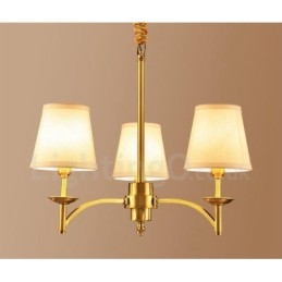 3 אור כפרי לודג' משולבת מתכת נחושת נברשת