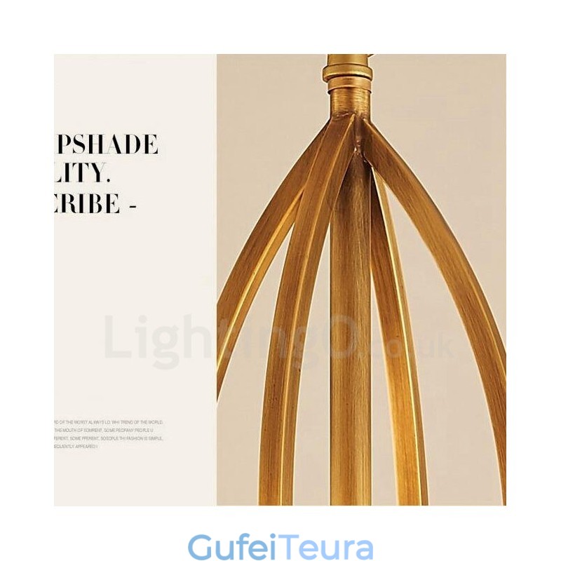 נברשת מתכת משולבת 10 אור כפרי לודג'