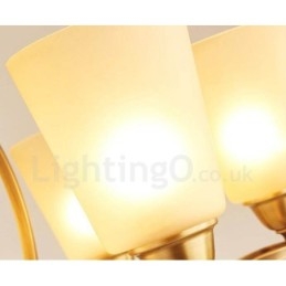 נברשת מתכת משולבת 10 אור כפרי לודג'