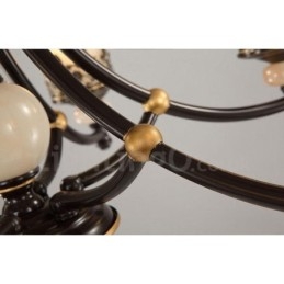 6 נברשת מתכת משולבת קלאסית מסורתית קלה