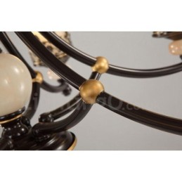 6 נברשת מתכת משולבת קלאסית מסורתית קלה