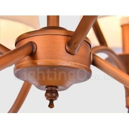 8 נברשת מתכת משולבת כפרית אור