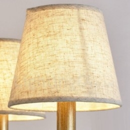 6 נברשת מתכת משולבת כפרית אור