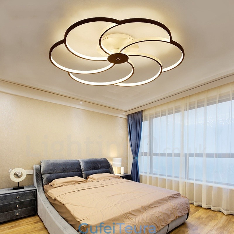 6 נברשת מתכת משולבת מודרנית ועכשווית קלה