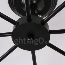 8 נברשת משולבת כפרית אור