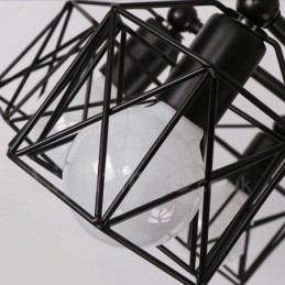 8 נברשת משולבת כפרית אור