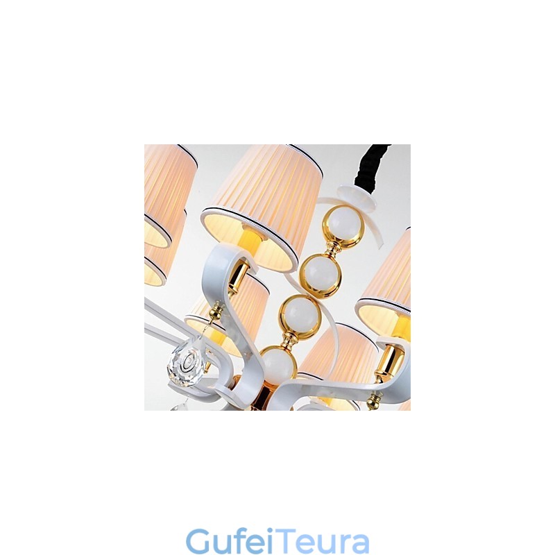 נברשת בד 8 אור מודרני מינימליסטי מנורה בדרגה גבוהה