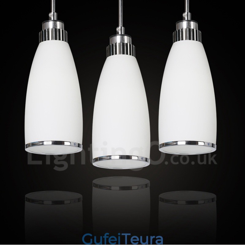 3 אור תליון מתכת מודרני עכשווי משולב