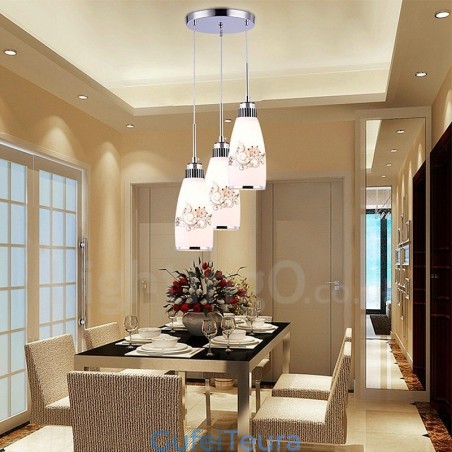 3 אור תליון מתכת מודרני עכשווי משולב