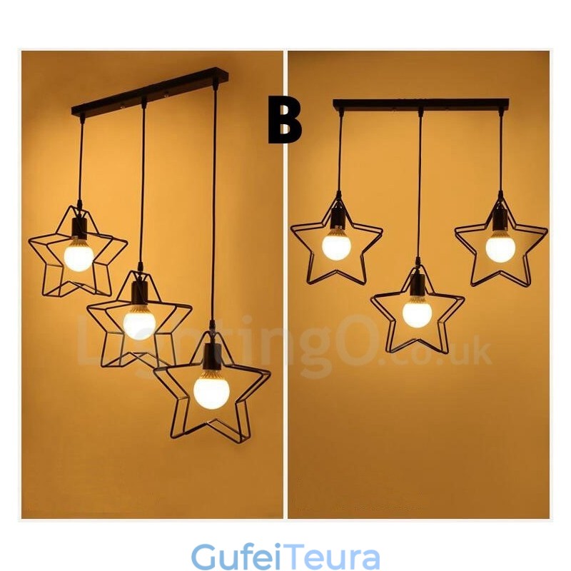 3 אור תליון מודרני עכשווי משולב