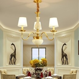 כל נברשת נחושת ירקן דקורטיבית