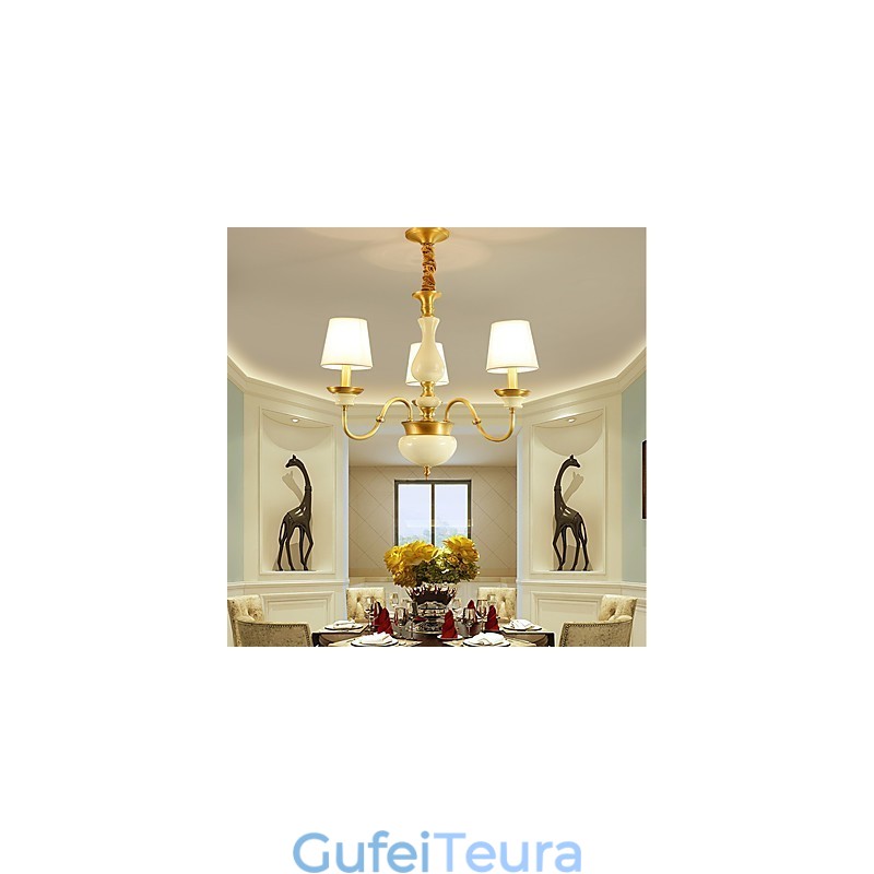 כל נברשת נחושת ירקן דקורטיבית