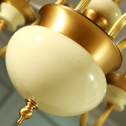 כל נברשת נחושת ירקן דקורטיבית