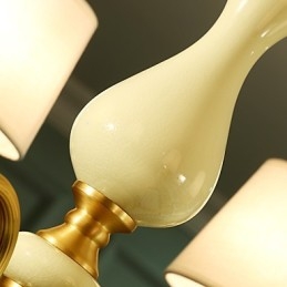 כל נברשת נחושת ירקן דקורטיבית