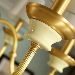 כל נברשת נחושת ירקן דקורטיבית