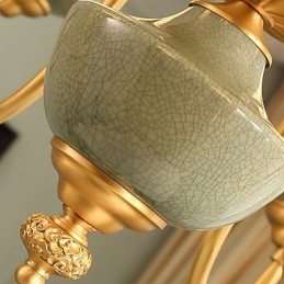 כל נברשת נחושת ירקן דקורטיבית נברשת OP0