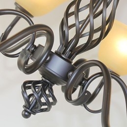 מסורתי קלאסי כפרי לודג' וינטג' רטרו מדינה אחרים תכונה עבור מעצבים בסגנון מיני נברשת מתכת