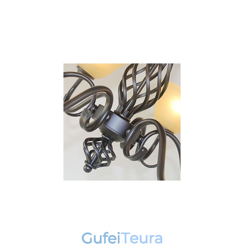 מסורתי קלאסי כפרי לודג' וינטג' רטרו מדינה אחרים תכונה עבור מעצבים בסגנון מיני נברשת מתכת