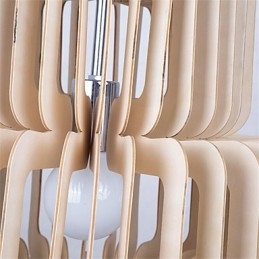 נברשת עץ עוגת שלוש שכבות וינטג'