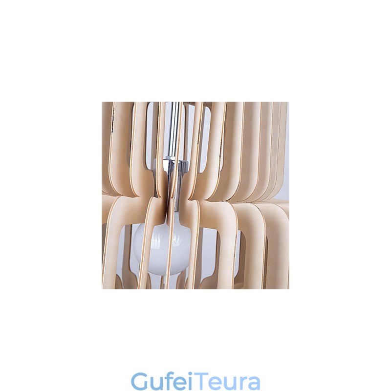 נברשת עץ עוגת שלוש שכבות וינטג'