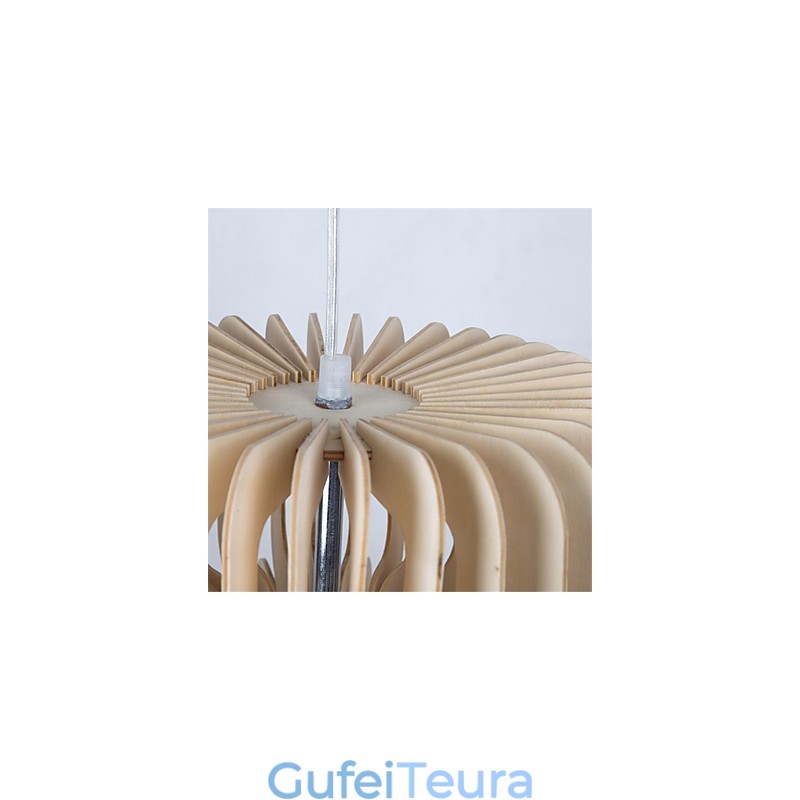 נברשת עץ עוגת שלוש שכבות וינטג'