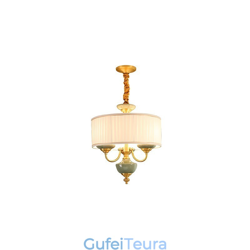 כל נברשת נחושת ירקן דקורטיבית