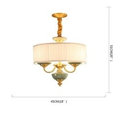 כל נברשת נחושת ירקן דקורטיבית