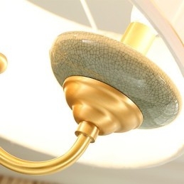 כל נברשת נחושת ירקן דקורטיבית