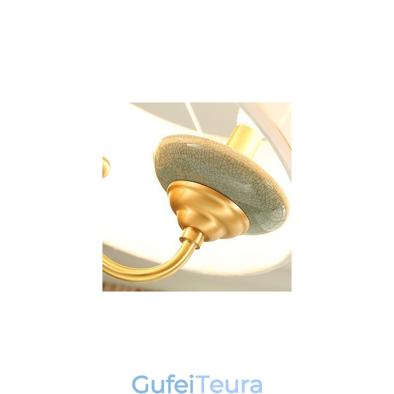 כל נברשת נחושת ירקן דקורטיבית