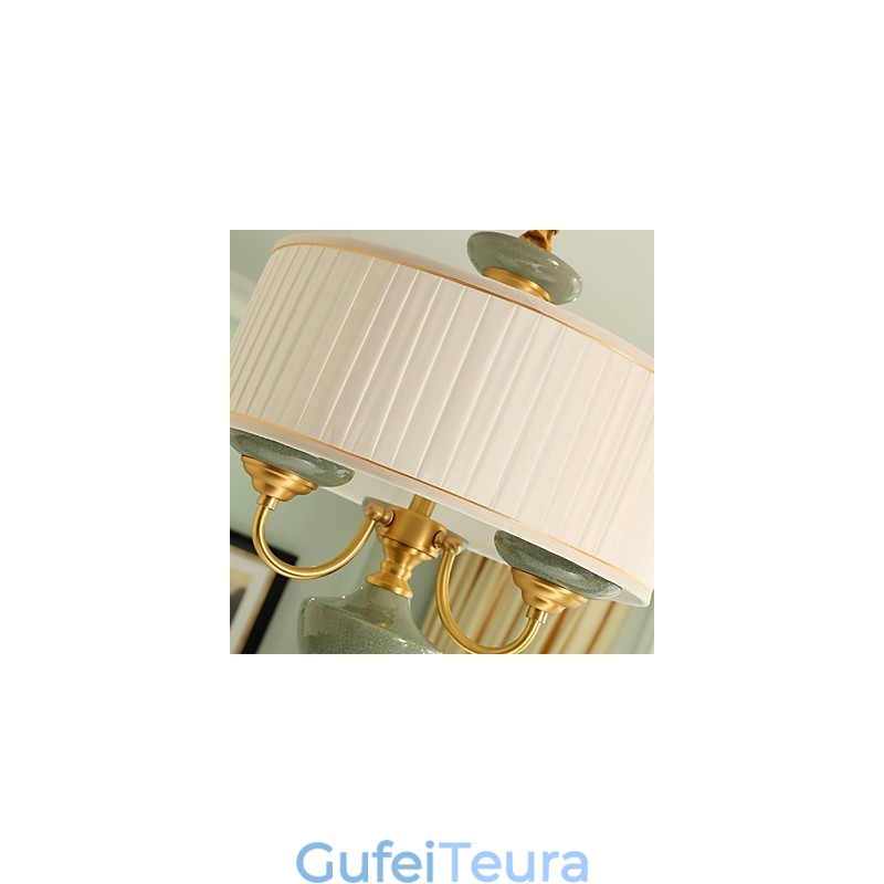 כל נברשת נחושת ירקן דקורטיבית