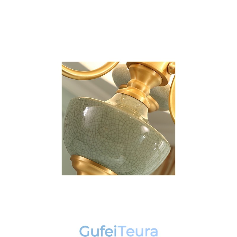 כל נברשת נחושת ירקן דקורטיבית