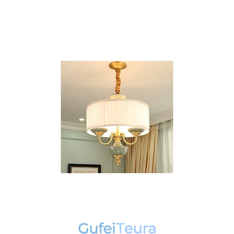 כל נברשת נחושת ירקן דקורטיבית