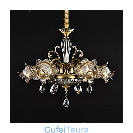 כפרי לודג' תכונת ציור למעצבים מתכת חנויות מקורה 2 נורות נברשת