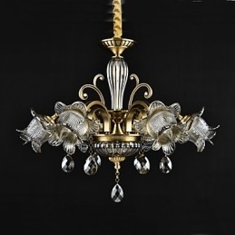 כפרי לודג' תכונת ציור למעצבים מתכת חנויות מקורה 2 נורות נברשת