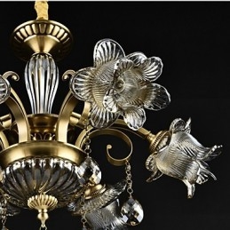 כפרי לודג' תכונת ציור למעצבים מתכת חנויות מקורה 2 נורות נברשת