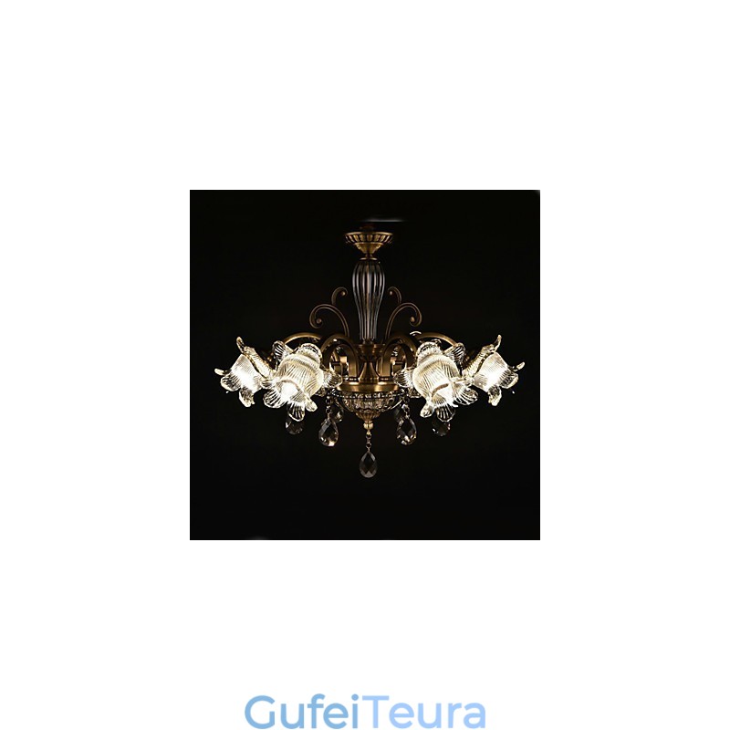 כפרי לודג' תכונת ציור למעצבים מתכת חנויות מקורה 2 נורות נברשת