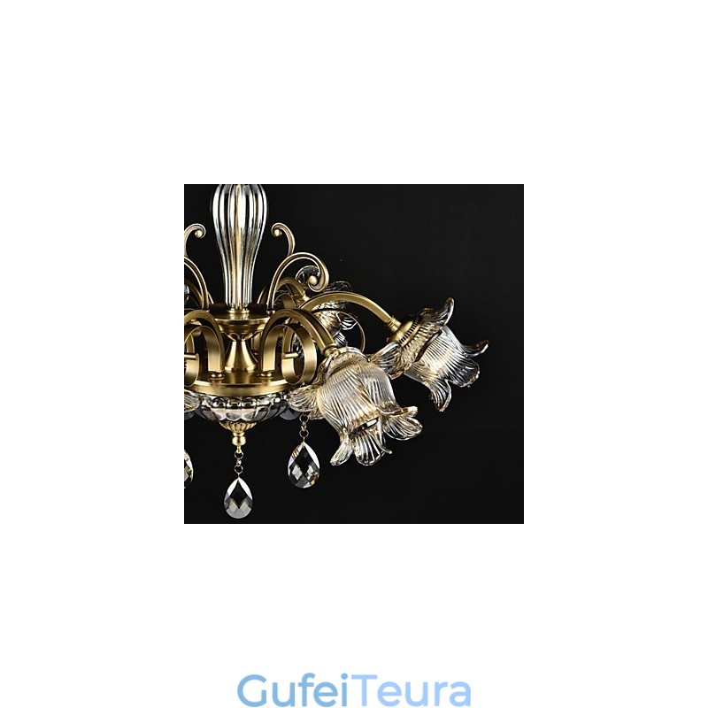 כפרי לודג' תכונת ציור למעצבים מתכת חנויות מקורה 2 נורות נברשת