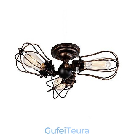 תכונת ציור רטרו למעצבים בסגנון מיני נברשת מתכת