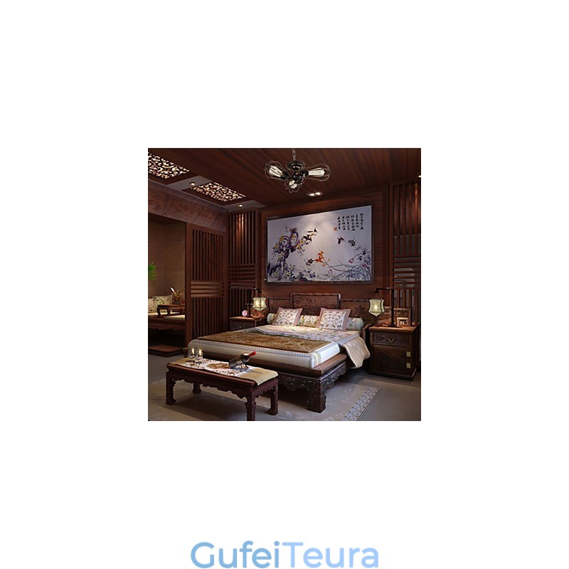 תכונת ציור רטרו למעצבים בסגנון מיני נברשת מתכת