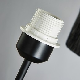 3 נברשת קלאסית מסורתית בהירה עם גוון תוף בד פשוט